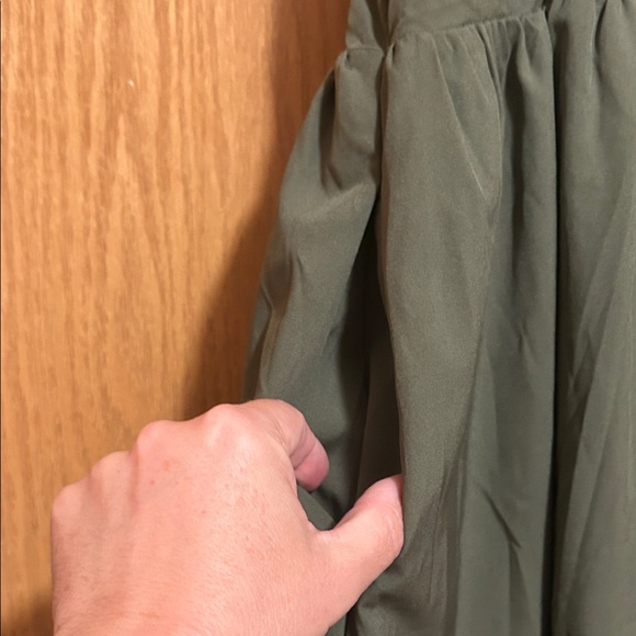 Chic Olive Green Ruffle Scarlet Darkness dress - Picture 9 of 15